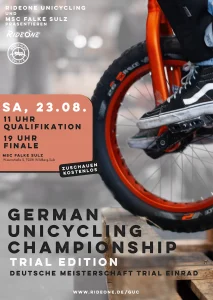 Plakat German Unicycling Championship 2025